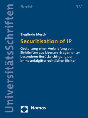 cover image of Securitisation of IP